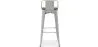 Tabouret de Bar - Design Industriel - Bois et Acier - 76cm - Stylix image 7