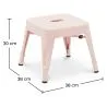 Tabouret pour enfant Stylix Design industriel en Métal - Nouvelle édition image 7