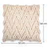 Coussin de style boho Bali - Housse et Rembourrage inclus - Linava image 7