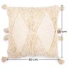 Coussin de style boho Bali - Housse et Rembourrage inclus -  Leano image 7