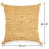 Coussin de style boho Bali - Housse et Rembourrage inclus - Carmel image 7