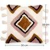 Coussin de style boho Bali - Housse et Rembourrage inclus - Aurelia image 7