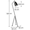 Tripod Design Floor Lamp - Lampadaire - Hopper image 7