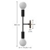 Applique Murale - Style Scandinave - Deux Globes - Gudmun image 7