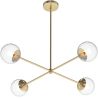 Lustre de plafond doré - Suspension design - 4 bras - Luba image 7