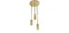 Lampe de plafond dorée - lampe suspendue à 3 bras - Troy image 7