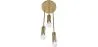 Lampe de plafond dorée - lampe suspendue à 3 bras - Troy image 7