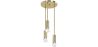 Lampe de plafond dorée - lampe suspendue à 3 bras - Troy image 7