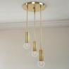 Lampe de plafond dorée - lampe suspendue à 3 bras - Troy image 7