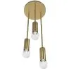 Lampe de plafond dorée - lampe suspendue à 3 bras - Troy image 7