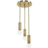 Lampe de plafond dorée - lampe suspendue à 3 bras - Troy image 7