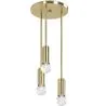 Lampe de plafond dorée - lampe suspendue à 3 bras - Troy image 7