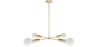 Lustre de plafond doré - Suspension design - 4 bras - Retan image 7