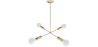 Lustre de plafond doré - Suspension design - 4 bras - Retan image 7