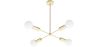 Lustre de plafond doré - Suspension design - 4 bras - Retan image 7