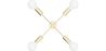 Lustre de plafond doré - Suspension design - 4 bras - Retan image 7