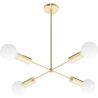 Lustre de plafond doré - Suspension design - 4 bras - Retan image 7