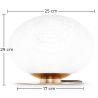 Lampe de table - Lampe de salon designer - Boule de cristal - Bale image 7