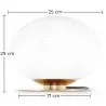 Lampe de table - Lampe de salon designer - Boule de cristal - Bale image 7