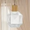 Lampe de plafond en bois et verre - Lampe suspendue design - Bumba image 7