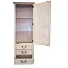 Garde-Robe avec Miroir Style Rustique - Bois Ciré image 7