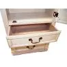 Garde-Robe avec Miroir Style Rustique - Bois Ciré image 7