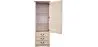 Garde-Robe avec Miroir Style Rustique - Bois Ciré image 7