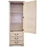 Garde-Robe avec Miroir Style Rustique - Bois Ciré image 7