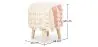 Tabouret Pouf Rond - Style Boho Bali - Batty  image 7