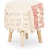 Tabouret Pouf Rond - Style Boho Bali - Batty  image 7