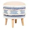 Tabouret Pouf Rond - Style Boho Bali - Josephine  image 7