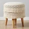 Tabouret Pouf Rond - Style Boho Bali - Debra  image 7