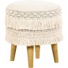 Tabouret Pouf Rond - Style Boho Bali - Debra  image 7