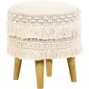 Tabouret Pouf Rond - Style Boho Bali - Debra  image 7