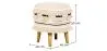Tabouret Pouf Rond - Style Boho Bali - Juliet image 7