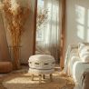 Tabouret Pouf Rond - Style Boho Bali - Juliet image 7