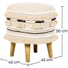 Tabouret Pouf Rond - Style Boho Bali - Juliet image 7