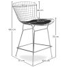 Tabouret Design Grille Métallique - Lived image 7