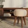Tabouret Rond Rembourré en Tissu - Style Boho Bali - Hiwal image 7