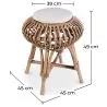Tabouret de bar en rotin - Style Boho Bali - Lera image 7