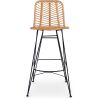 Tabouret de bar en rotin - Style Boho Bali - Tray image 7