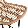 Tabouret de bar en rotin - Style Boho Bali - Tray image 7