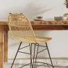 Chaise de salle à manger en rotin - Style Boho Bali - Prena image 7