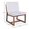 Chaise longue en bois - Chaise design style Boho Bali - Glan image 7