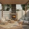 Chaise longue en bois - Chaise design style Boho Bali - Glan image 7