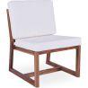 Chaise longue en bois - Chaise design style Boho Bali - Glan image 7