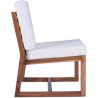 Chaise longue en bois - Chaise design style Boho Bali - Glan image 7
