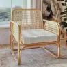 Chaise longue en rotin - Chaise design - Boho Bali - Qawa image 7