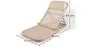 Chaise de jardin Boho Bali en rotin - Chenai image 7