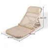 Chaise de jardin Boho Bali en rotin - Chenai image 7